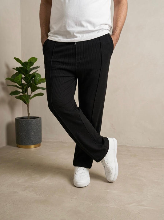 Men's Baggy Trouser-Jet Black - button & threads