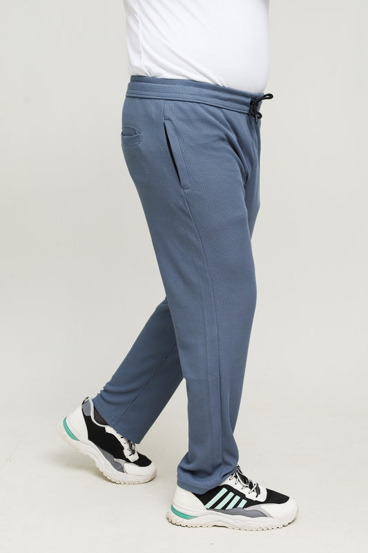 Button & Threads Men's Grey Jacquard Trousers - button & threads