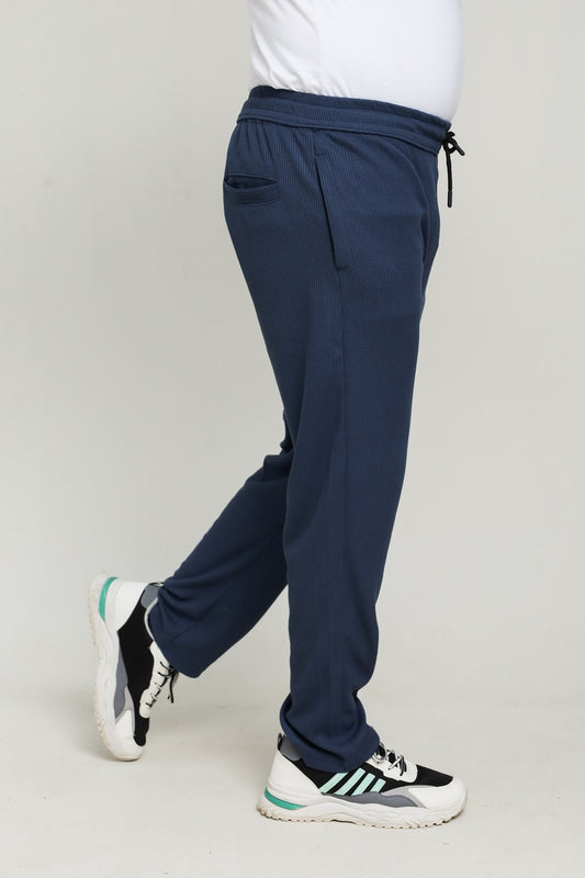 Button & Threads Men's Dark Zinc Jacquard Trousers - button & threads