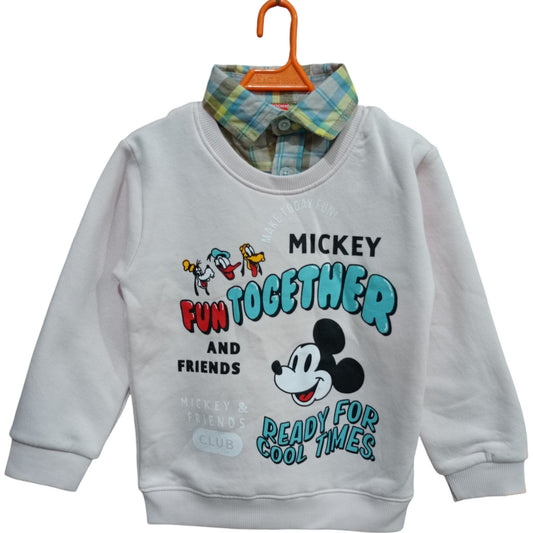 Button & Threads™ Boy Sweet Printed Collar Shirt Peach - button & threads