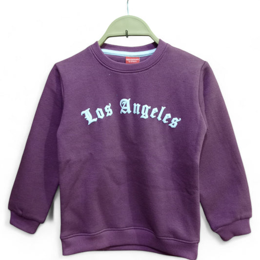 Button & Threads™ Boy/Girls Los Angles Plum Sweet Shirt - button & threads