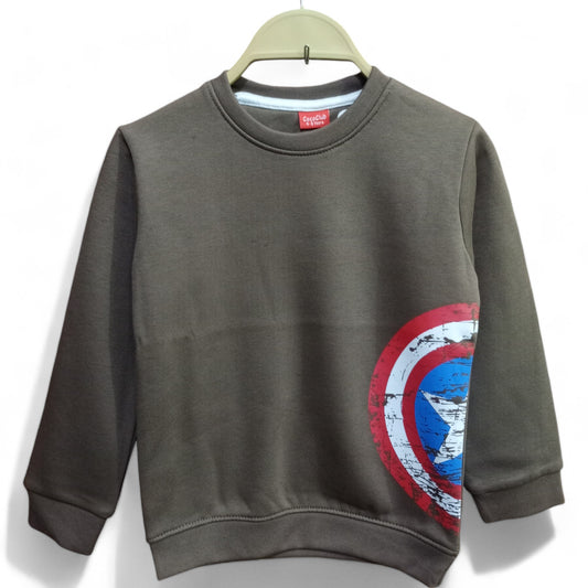 Button & Threads™ Boy/Girls Caption America Sweet Shirt - button & threads