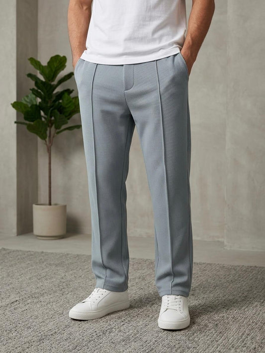 Men's Baggy Trouser-Silver Grey - button & threads