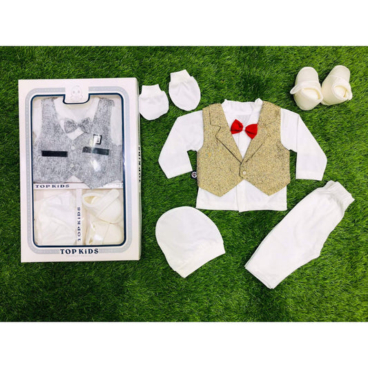 Button & Threads™-Boy 0-3 Months Dress Light Brown - button & threads