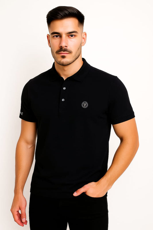 Button & Threads Men's Black Executive Collar Shirt - button & threads