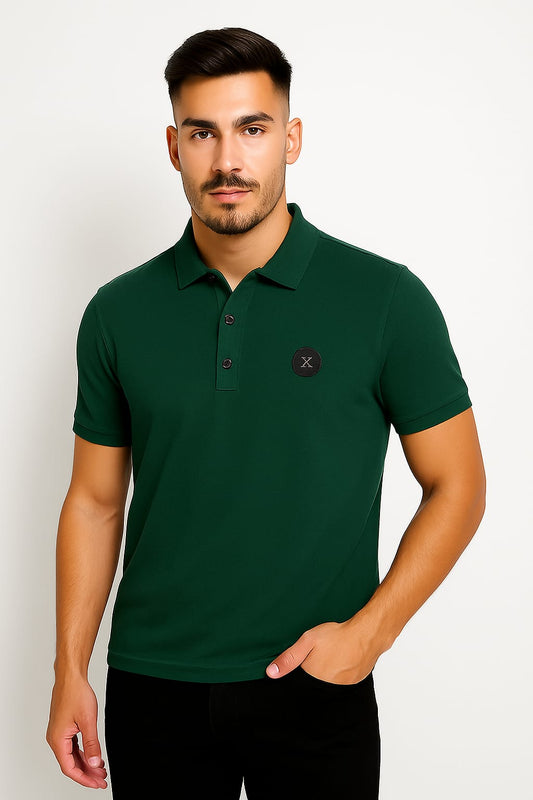 Button & Threads Men's Dark Green Executive Collar Shirt - button & threads