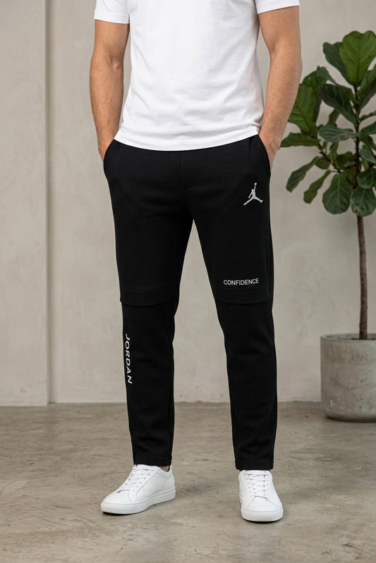 Button & Threads Men's Jordon Black Jacquard Trousers - button & threads