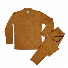 Men China Cotrai Safari Suit-Skin-Louis-Viton - button & threads