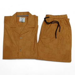 Men China Cotrai Safari Suit-Skin-Louis-Viton - button & threads