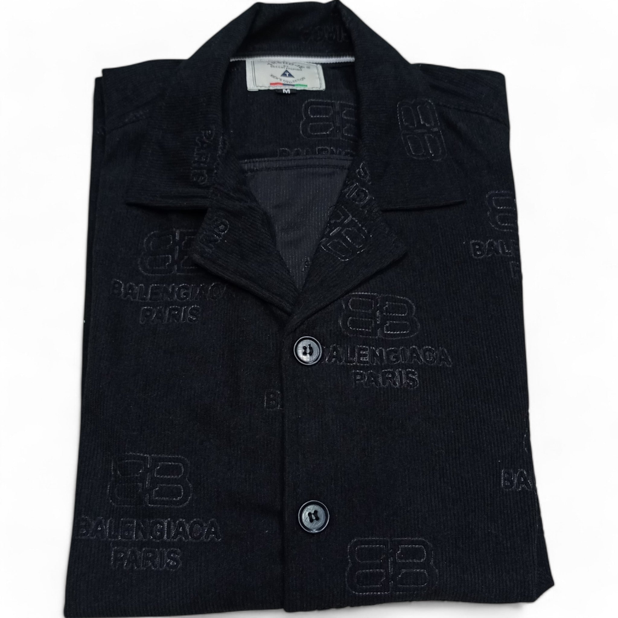 Men China Cotrai Safari Suit- Black -Paris - button & threads