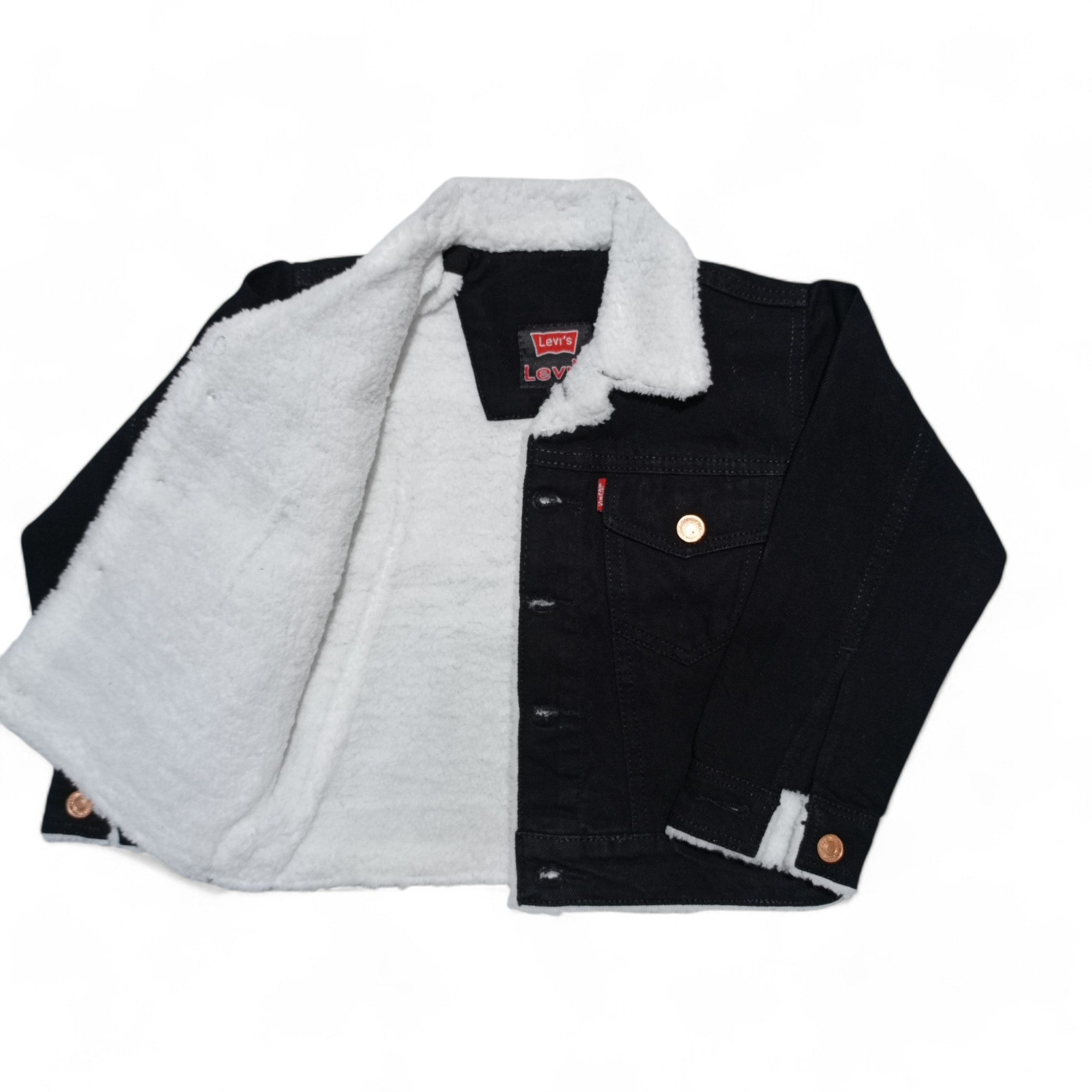 Button & Threads™ Boys/Girls Denim Jacket-Jet Black - button & threads