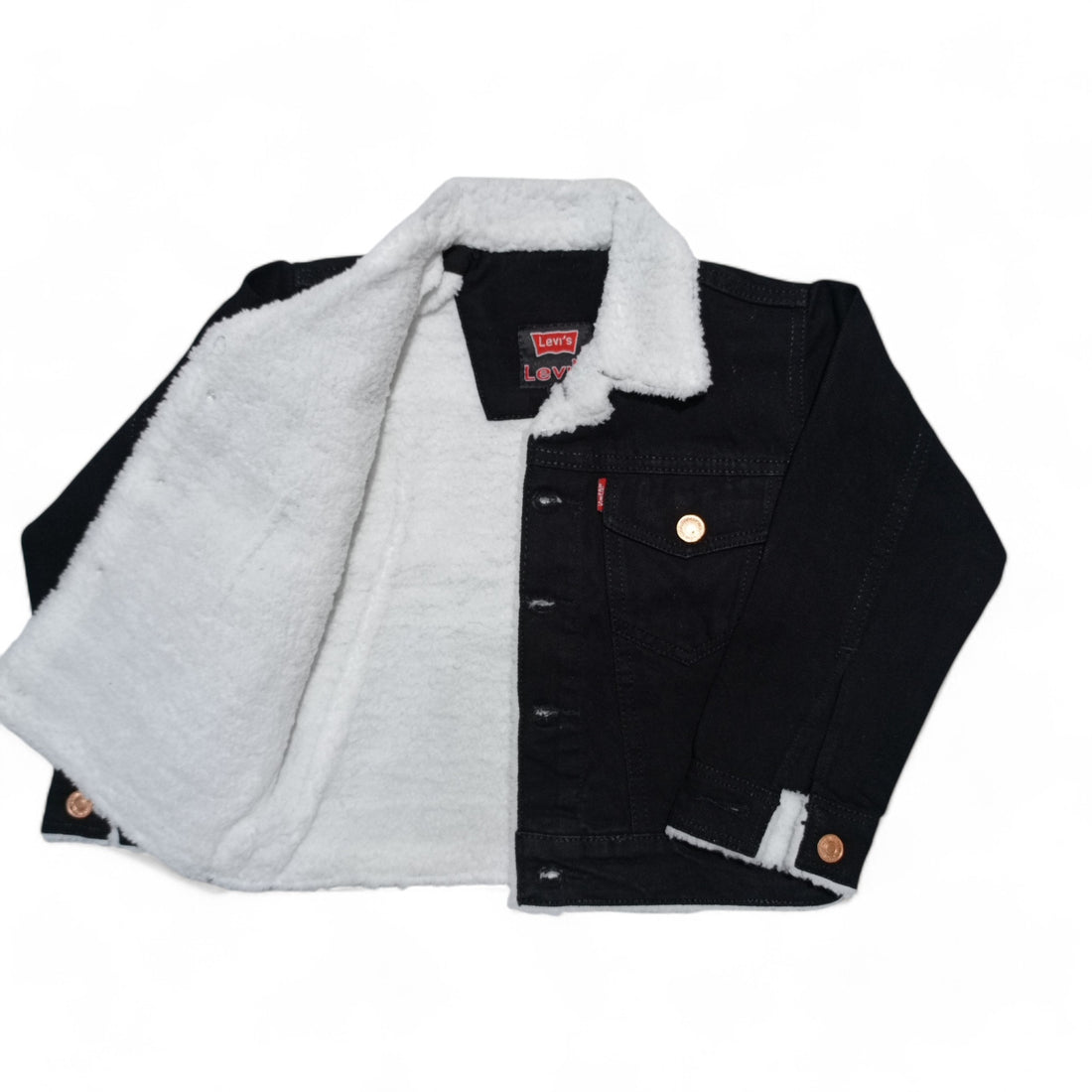 Button & Threads™ Boys/Girls Denim Jacket-Jet Black - button & threads