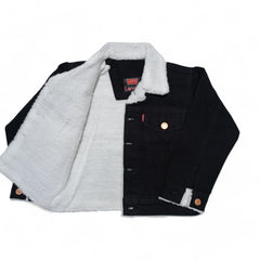 Button & Threads™ Boys/Girls Denim Jacket-Jet Black - button & threads