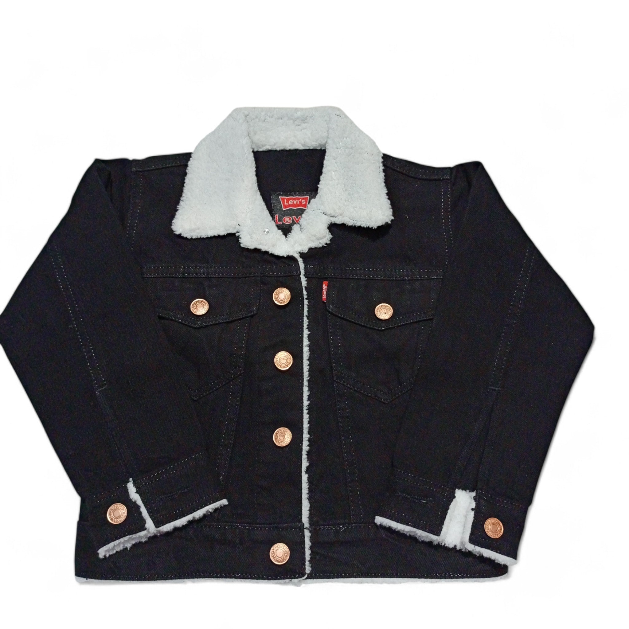 Button & Threads™ Boys/Girls Denim Jacket-Jet Black - button & threads