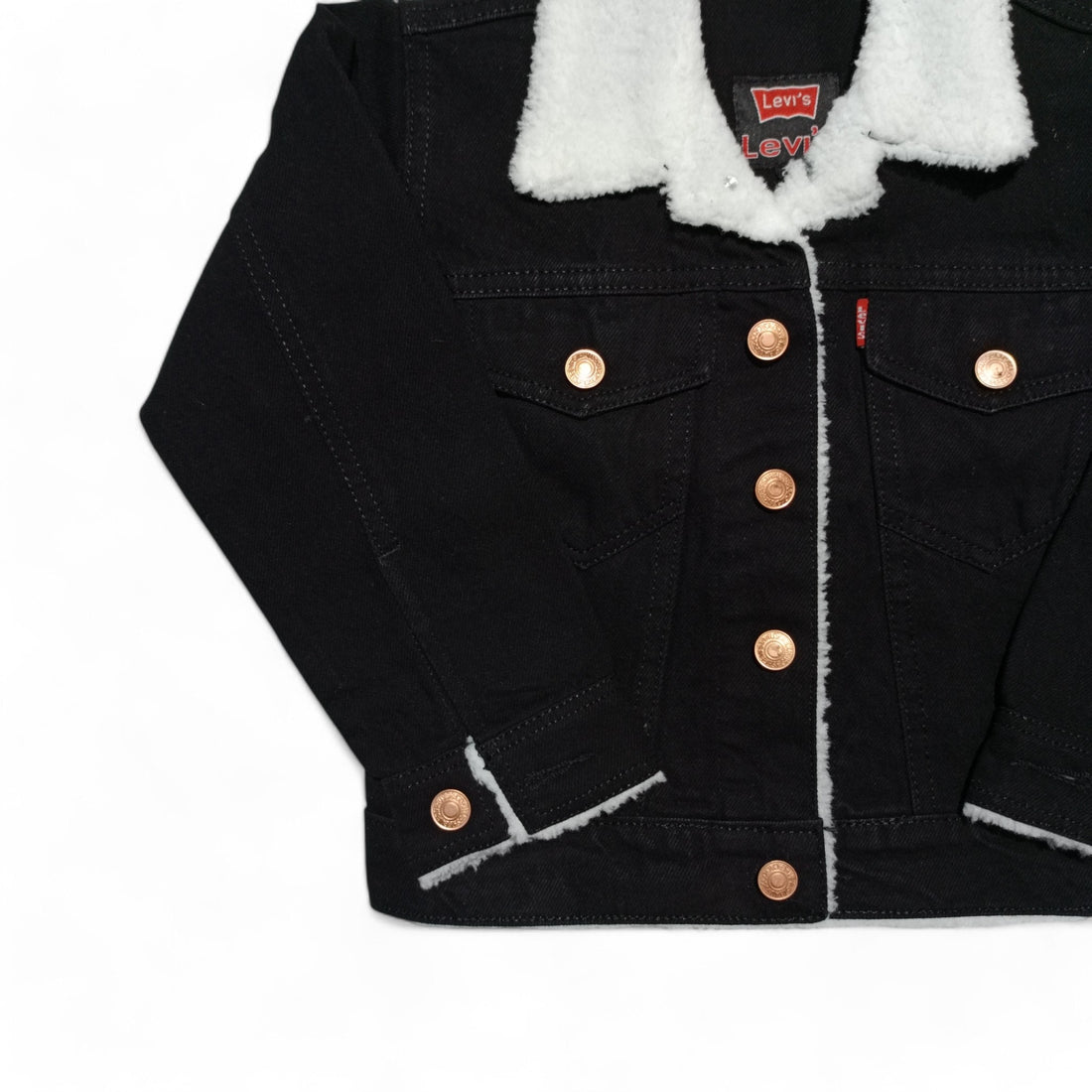 Button & Threads™ Boys/Girls Denim Jacket-Jet Black - button & threads