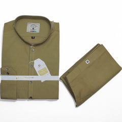 Men’s Embrioded Shalwar Qameez-Skin Shamray -BC1012 - button & threads