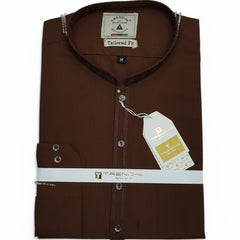 Men’s Embrioded Shalwar Qameez- Brown-BC1001