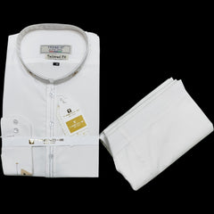 Men’s Embrioded Shalwar Qameez- Off-White BC1020 - button & threads