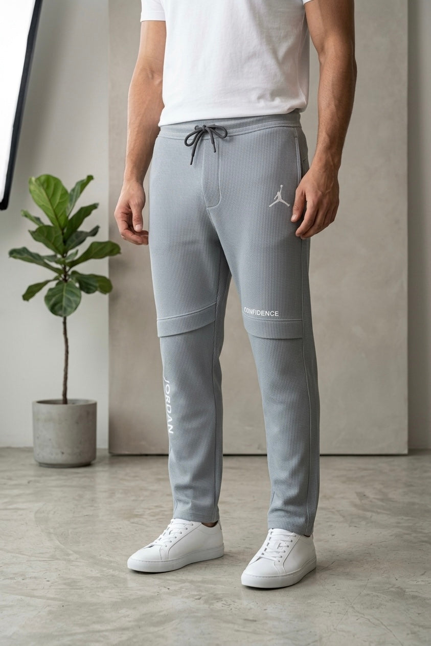 Button & Threads Men's Jordon Silver Jacquard Trousers - button & threads