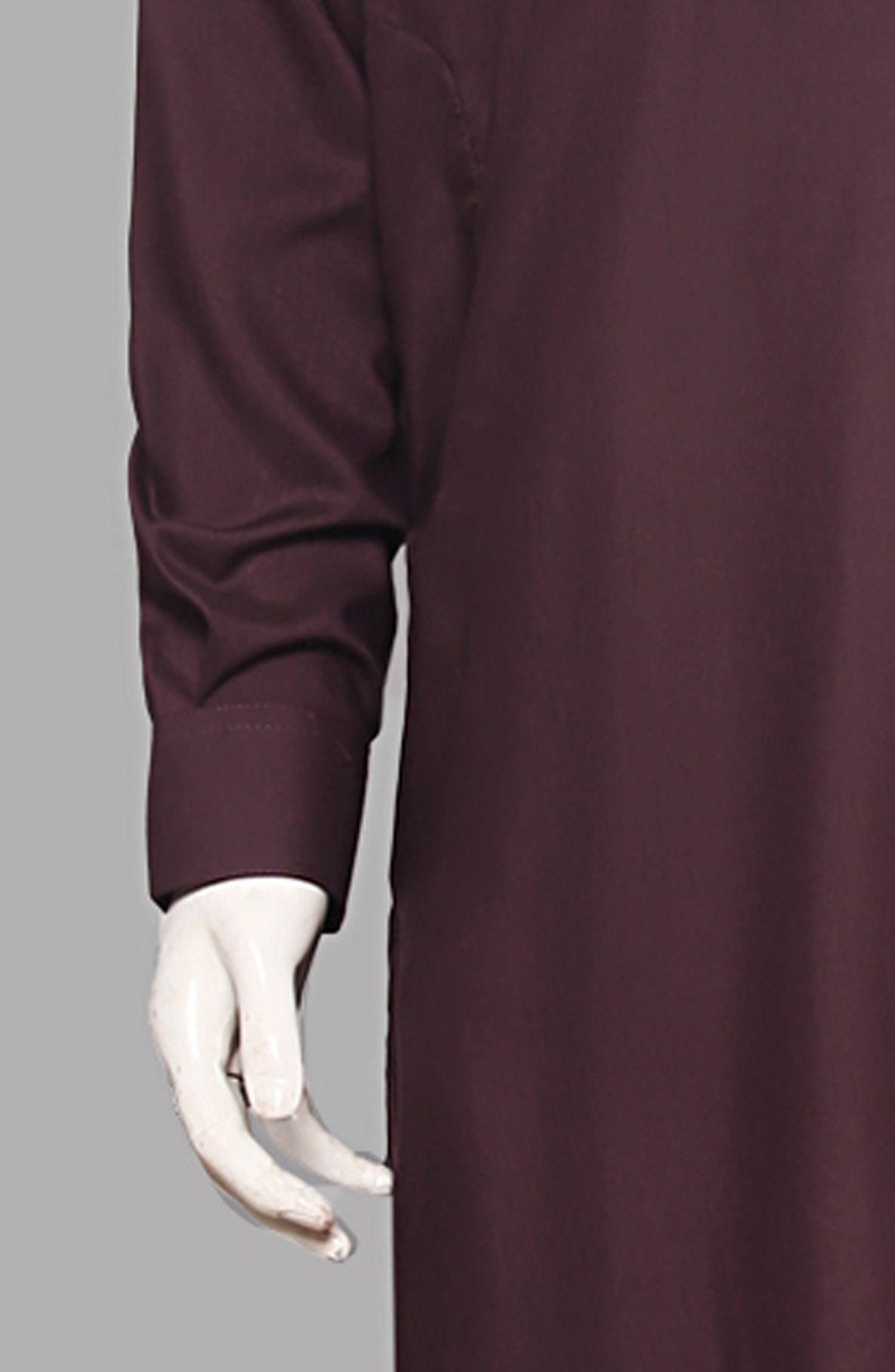 Men’s Plain Shalwar Qameez- Mahroon - button & threads