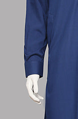 Men’s Embroided Shalwar Qameez-Royal Blue - button & threads