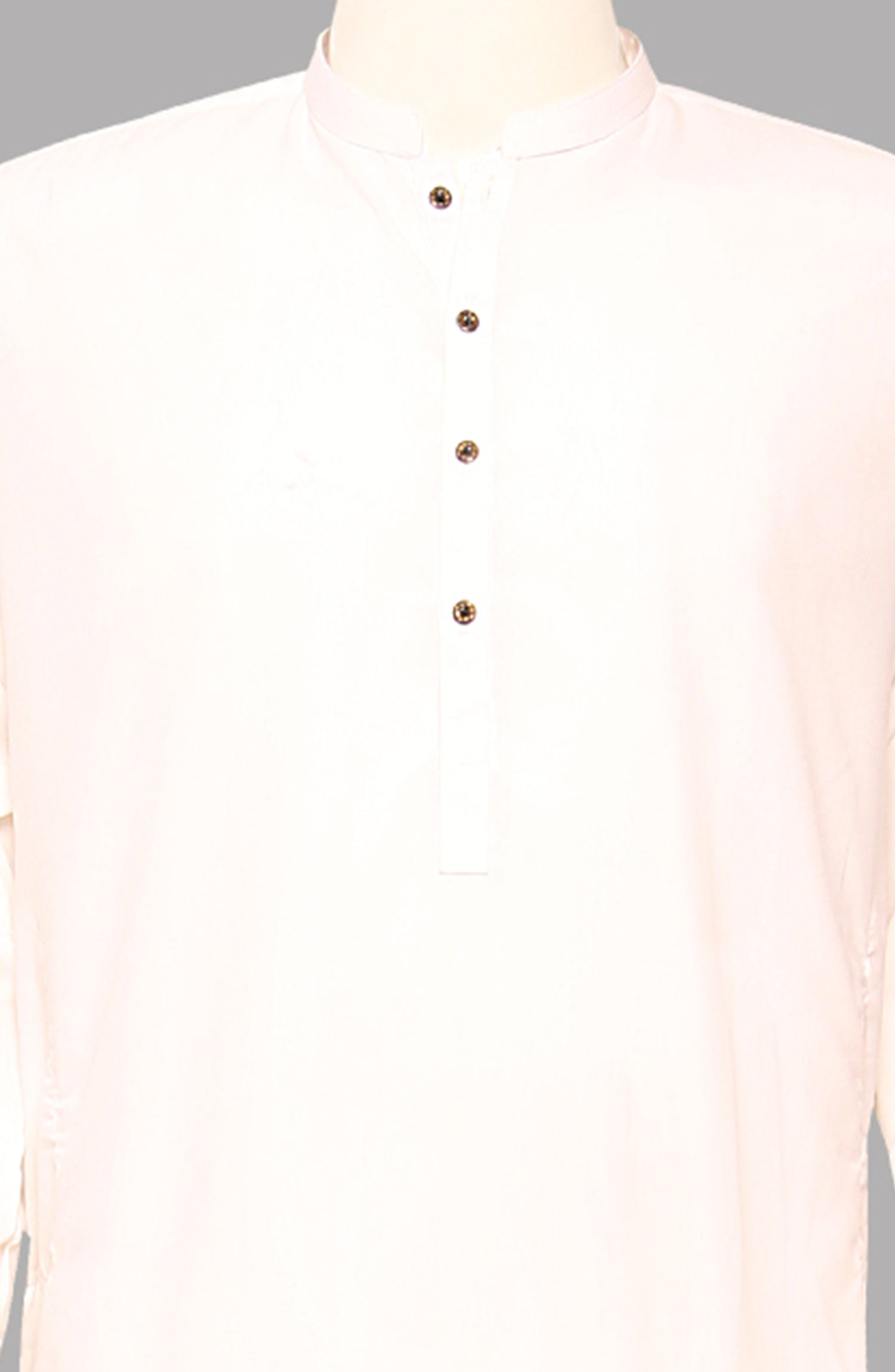 Men’s Plain Shalwar Qameez- Off-White - button & threads