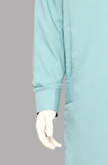 Men’s Embroided Shalwar Qameez-Sea Green - button & threads