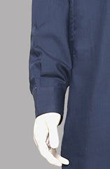 Men’s Embroided Shalwar Qameez-Navy - button & threads