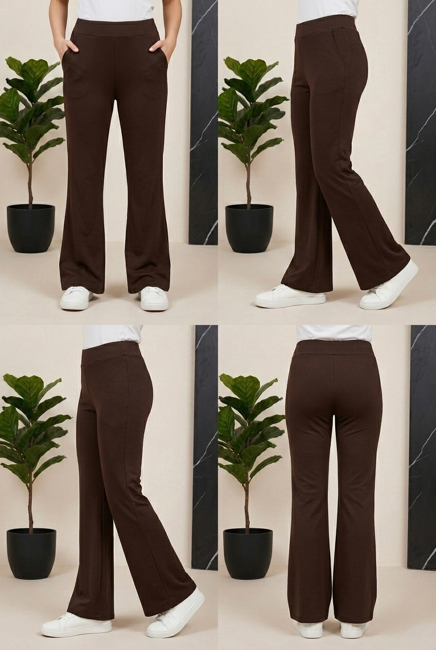 Woman Jagging-Chocolate-Brown - button & threads