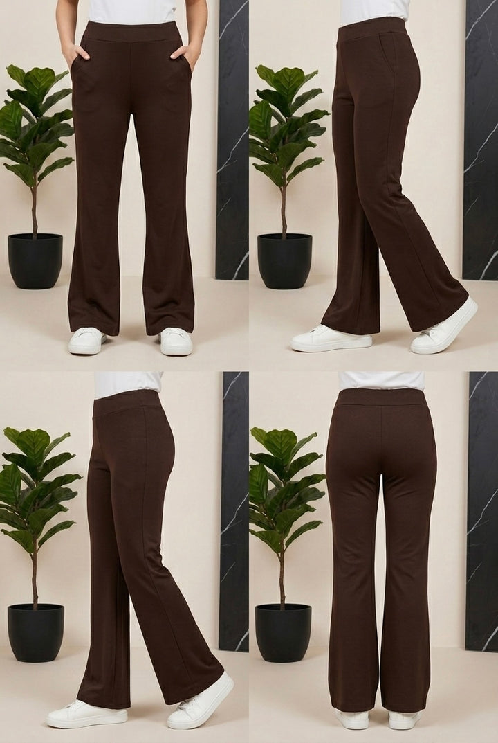 Woman Jagging-Chocolate-Brown - button & threads