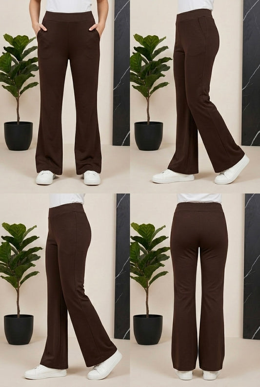 Woman Jagging-Chocolate-Brown - button & threads