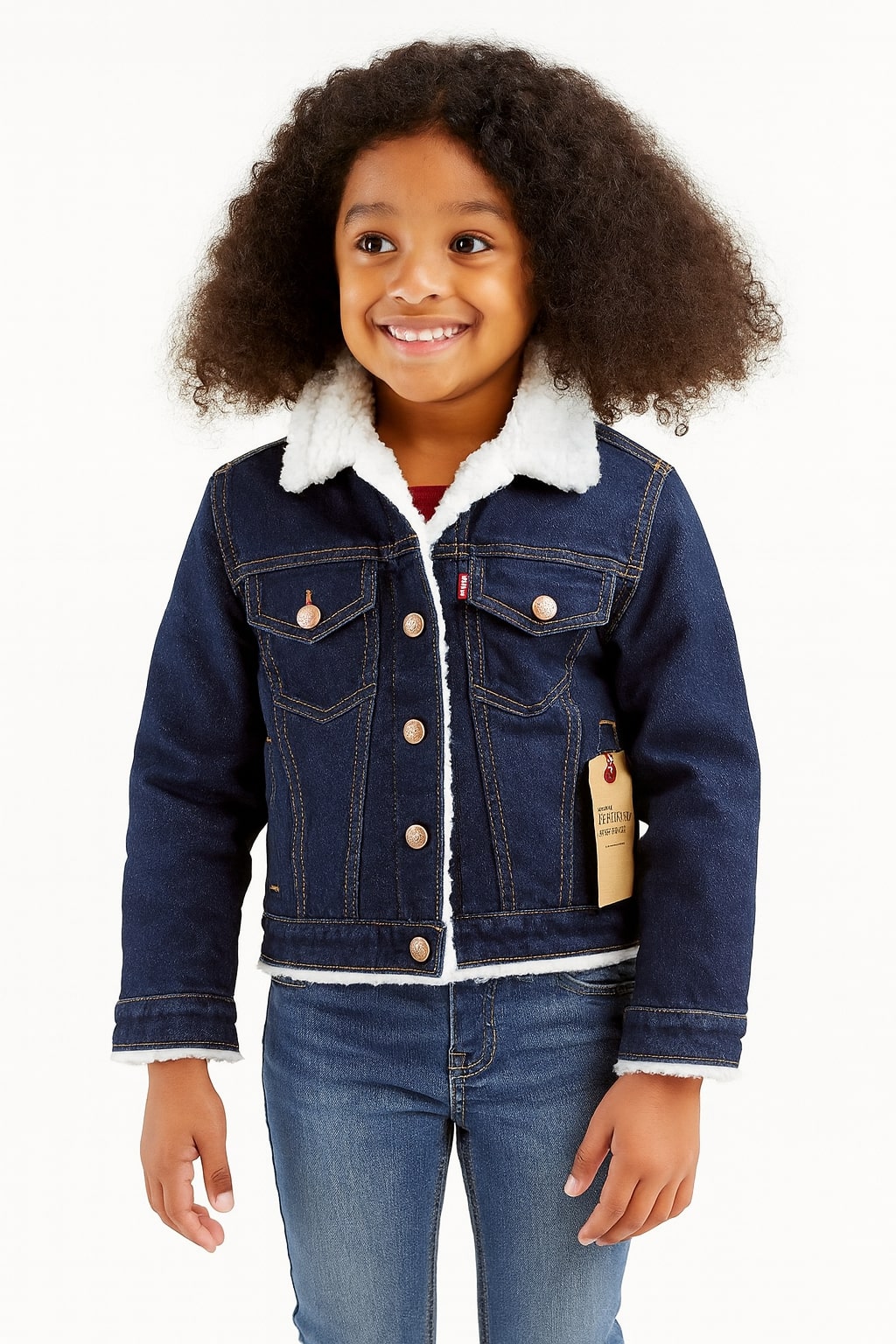 Button & Threads™ Boys/Girls Denim Jacket-Navy Blue - button & threads