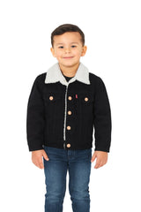 Button & Threads™ Boys/Girls Denim Jacket-Jet Black - button & threads