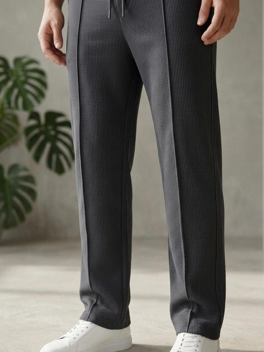 Men's Baggy Trouser-Dark Grey - button & threads