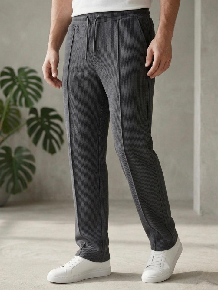 Men's Baggy Trouser-Dark Grey - button & threads