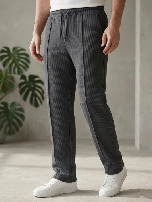 Men's Baggy Trouser-Dark Grey - button & threads
