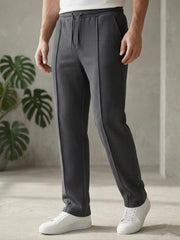 Men's Baggy Trouser-Dark Grey - button & threads