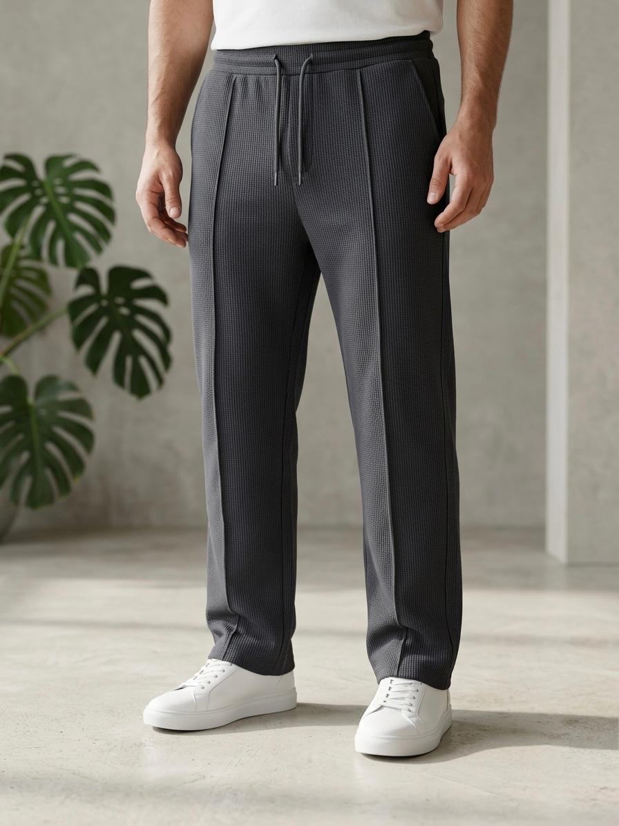 Men's Baggy Trouser-Dark Grey - button & threads
