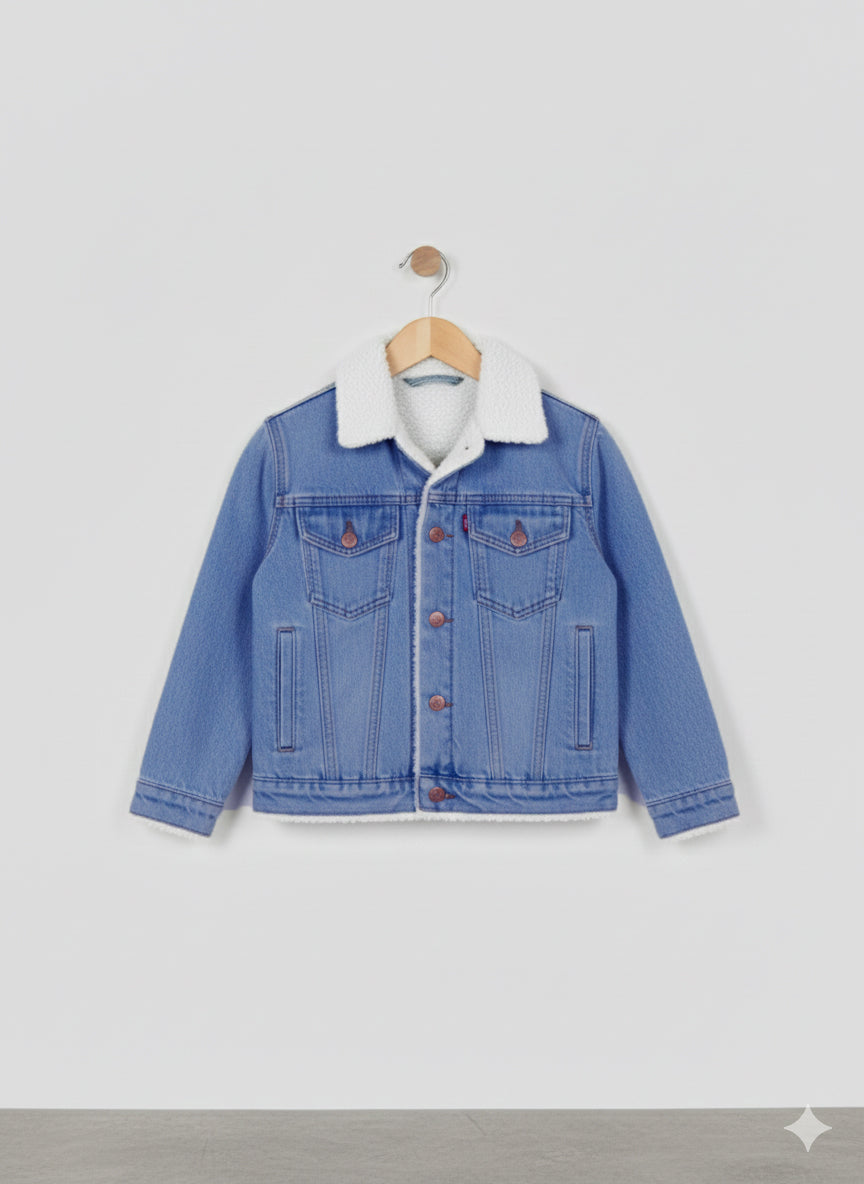 Button & Threads™ Boys/Girls  Denim Jacket-Ice Blue - button & threads