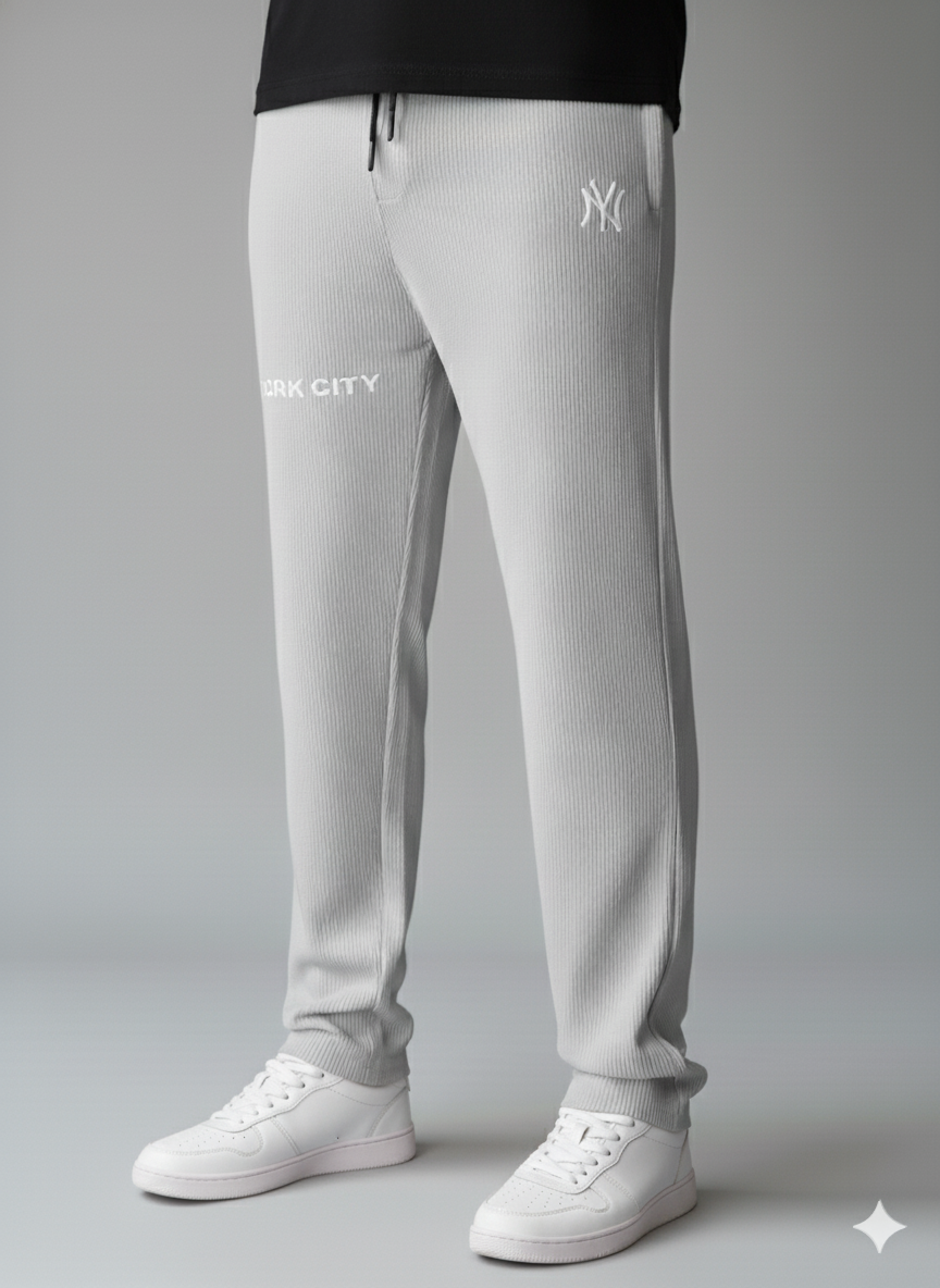 Men's Imported NY Silver Jacquard Trousers - button & threads