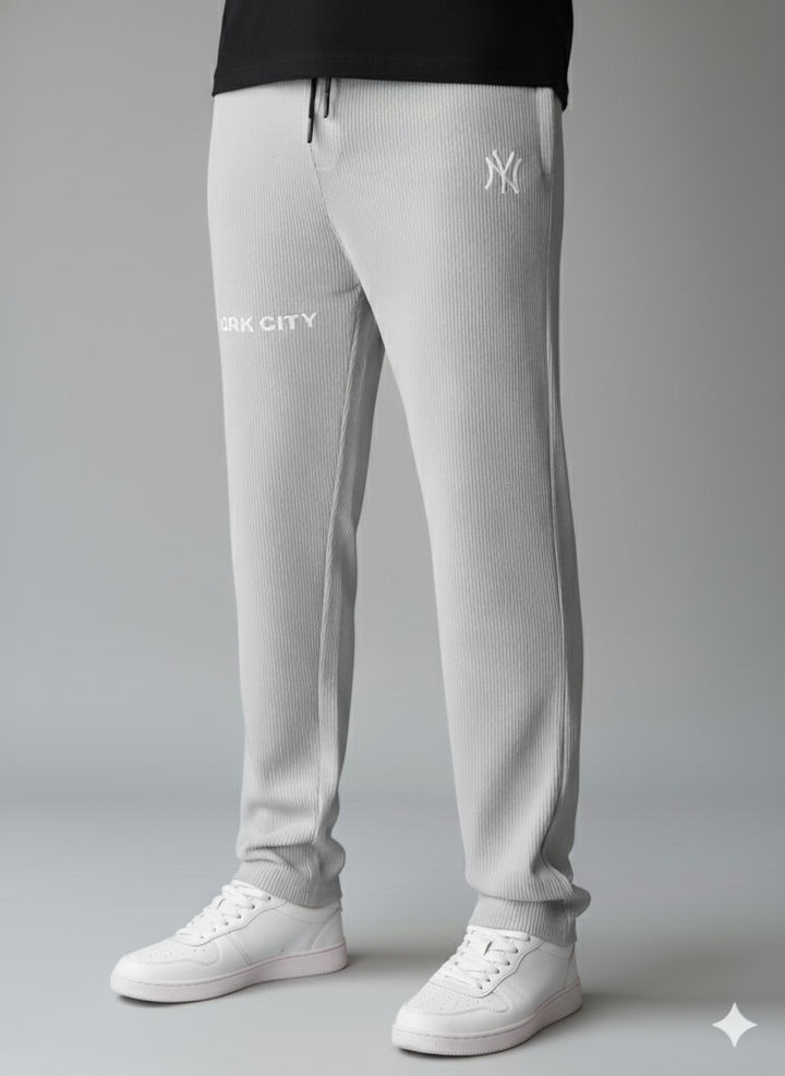 Men's Imported NY Silver Jacquard Trousers - button & threads