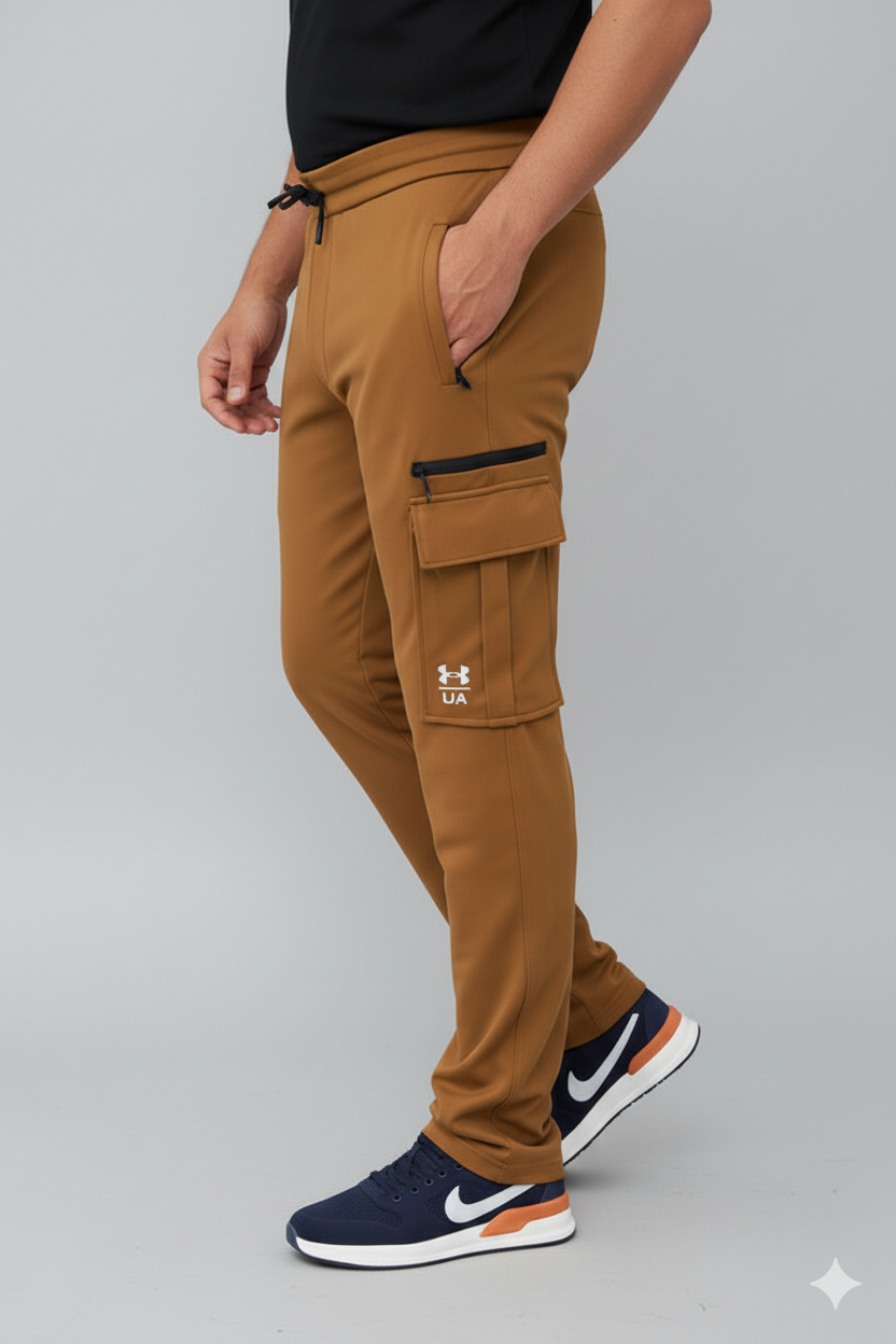 Men's Imported UA Cargo Mustard Trousers - button & threads