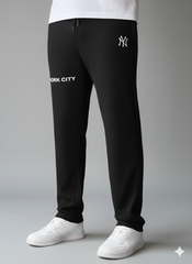 Men's Imported NY Black Jacquard Trousers - button & threads