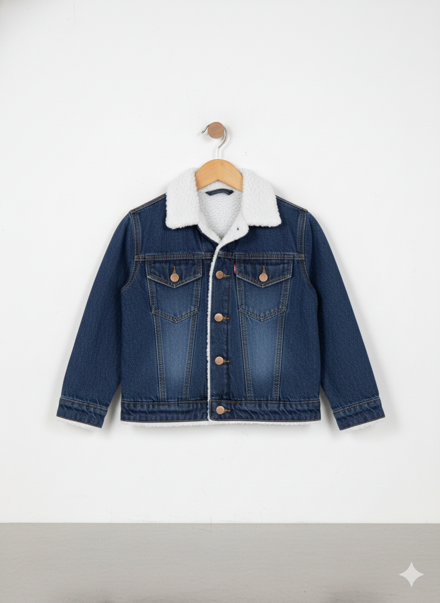 Button & Threads™ Boys/Girls  Denim Jacket-Light Blue - button & threads