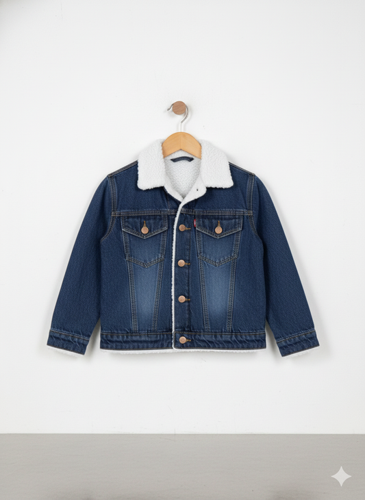 Button & Threads™ Boys/Girls  Denim Jacket-Light Blue