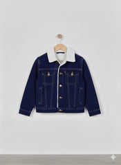 Button & Threads™ Boys/Girls Denim Jacket-Navy Blue