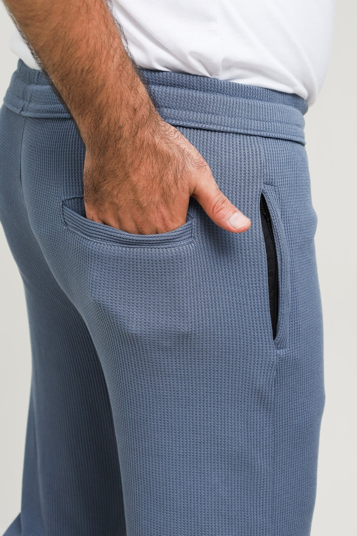 Button & Threads Men's Grey Jacquard Trousers - button & threads