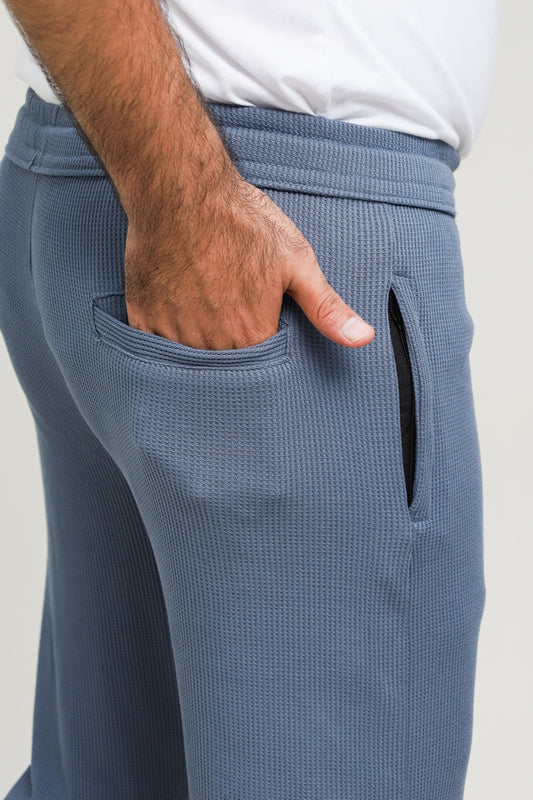 Button & Threads Men's Grey Jacquard Trousers - button & threads