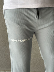 Men's Imported NY Silver Jacquard Trousers - button & threads