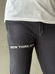 Men's Imported NY Black Jacquard Trousers - button & threads